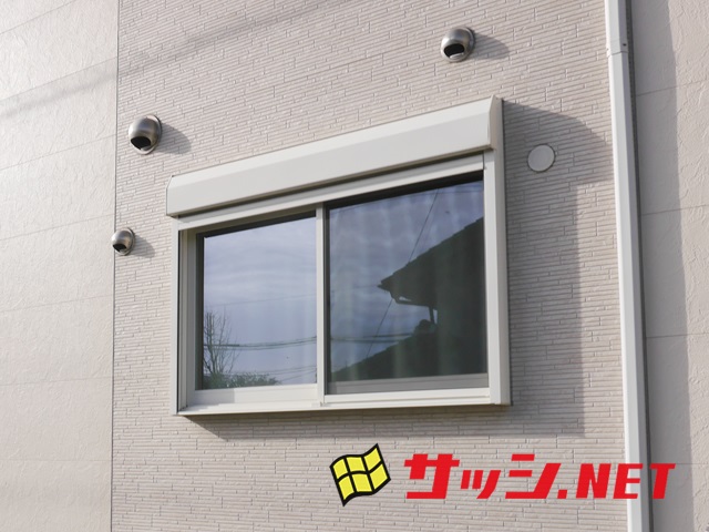 シャッター窓への面格子取付工事　施工事例　名古屋市南区